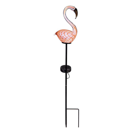 Garden Stake, Solar,Flamingo, 2 Assorted, 22in