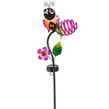 Load image into Gallery viewer, Garden Stake, Solar Insects, 3 Assorted,
