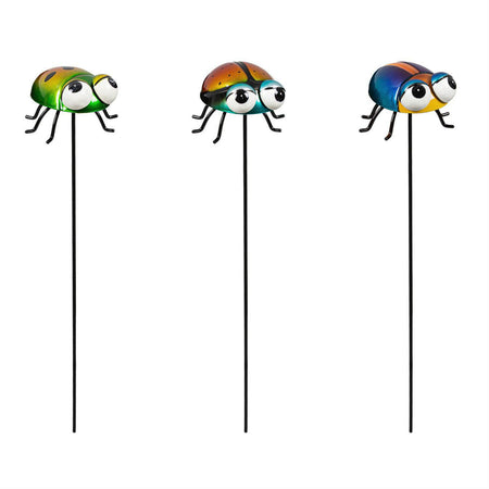 Plant Pick, Ladybugs, 3 Assorted