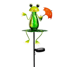 Load image into Gallery viewer, Garden Stake, Metal, Solar Frogs, 2 Assorted
