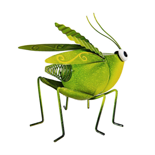 Statue, Metal, Verdant Grasshopper, 7in