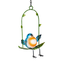 Load image into Gallery viewer, Hanging Decor, Metal, Birds On Swing, 3 Assorted
