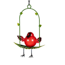Load image into Gallery viewer, Hanging Decor, Metal, Birds On Swing, 3 Assorted
