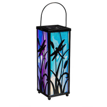 Load image into Gallery viewer, Lantern, Solar, Metal Irridescent Dragonfly
