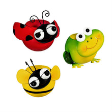 Load image into Gallery viewer, Pot, Metal, 4in, Pollinator, 3 Assorted
