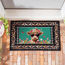 Load image into Gallery viewer, Flower Sunglasses Sassafras Switch Door Mat

