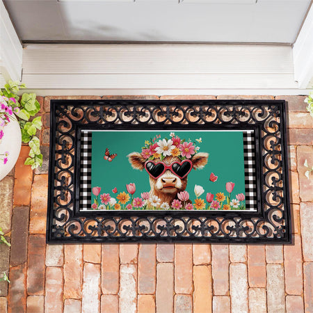 Flower Sunglasses Sassafras Switch Door Mat