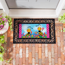 Load image into Gallery viewer, Bee Tending Sassafras Switch Door Mat
