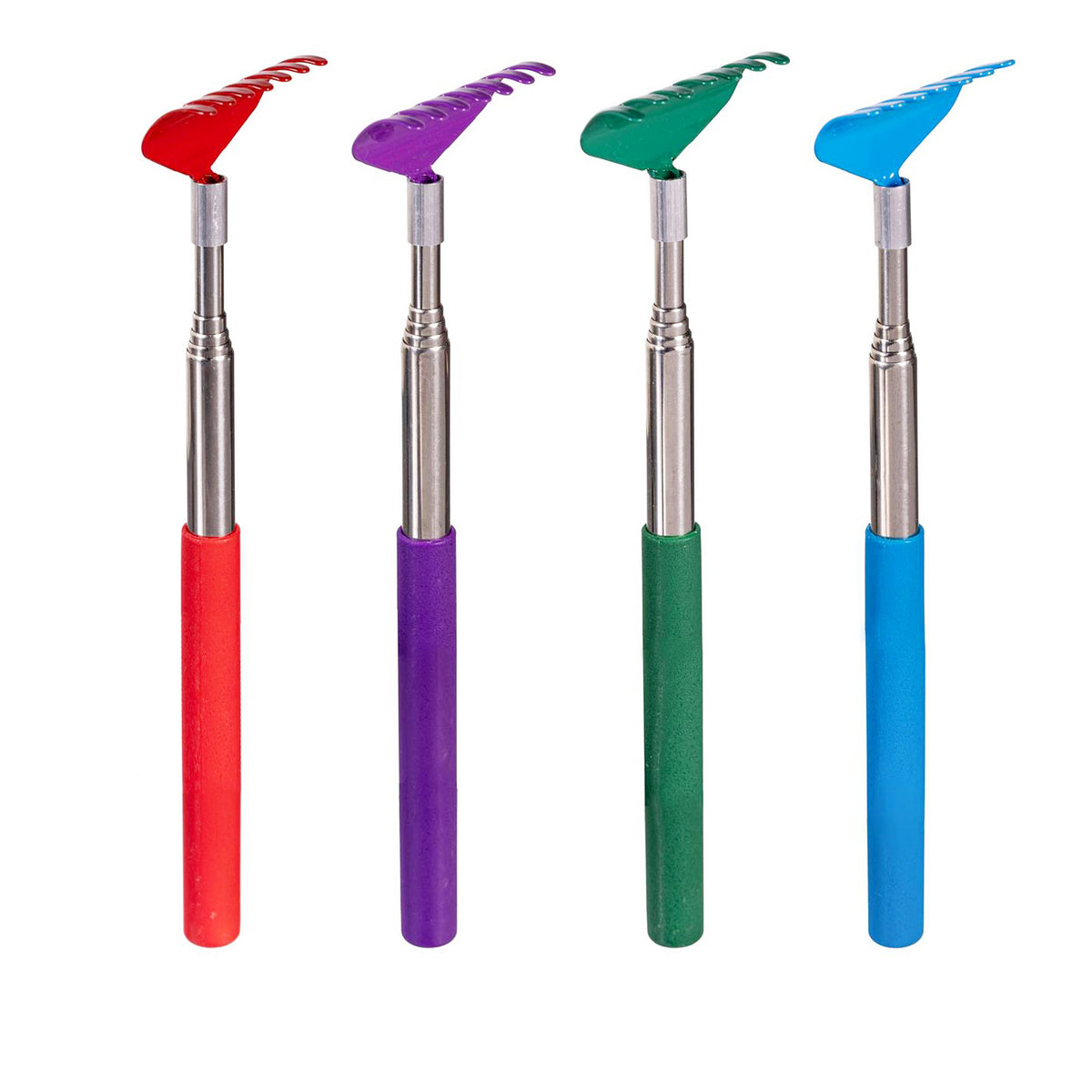 Extendable Backscratcher, 4 Assorted