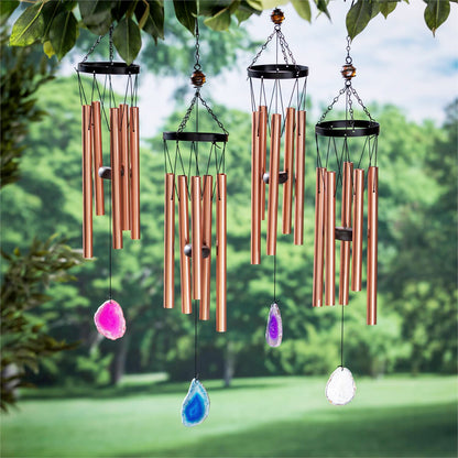 Wind Chime, 26in, Agate,4 Assorted
