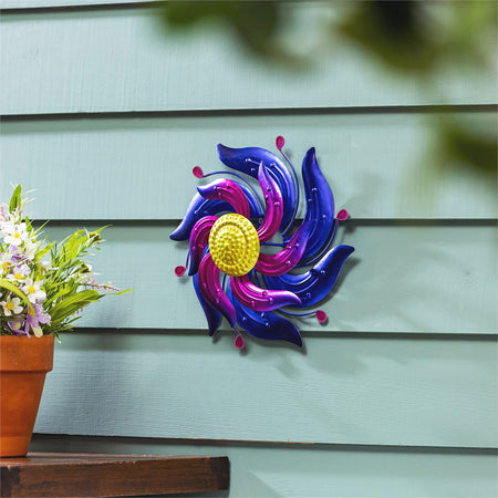 Decor Wall Spinner, 13in, Celestial Purple Swirl