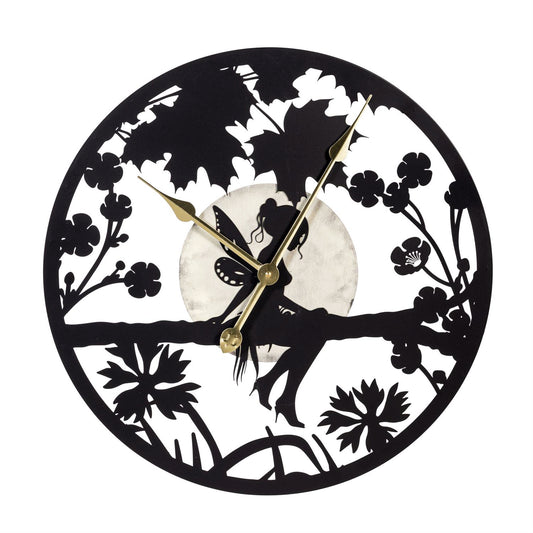 Outdoor Metal Clock, Glow In The Dark Fairy