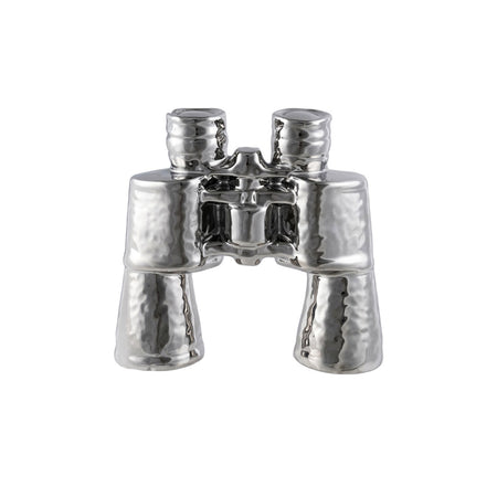 Decor, Stoneware, Binoculars, Chrome Finish