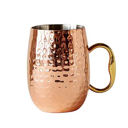 Mug, Hammered Steel Mule, Copper