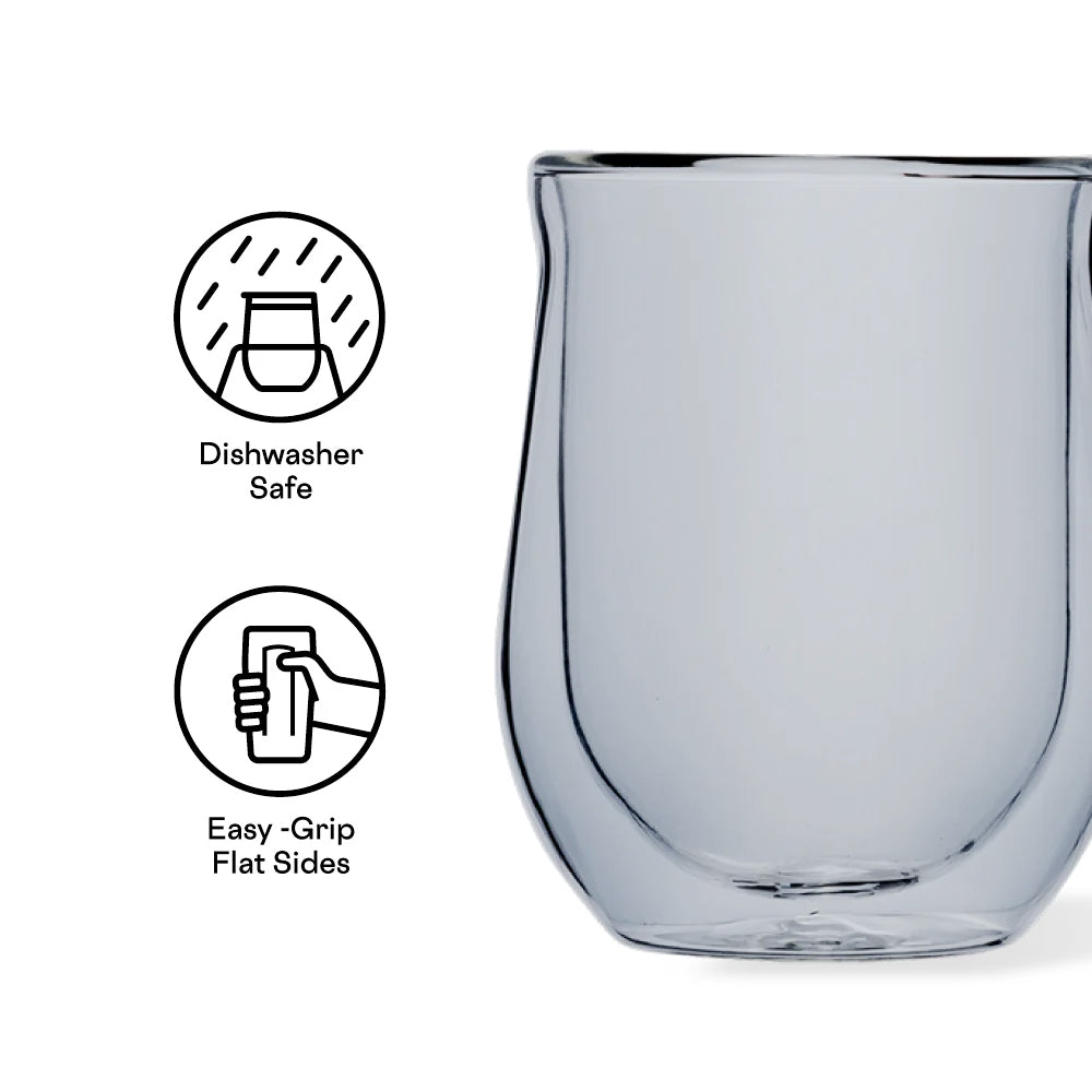 Corkcicle Glass, Stemless, Grey