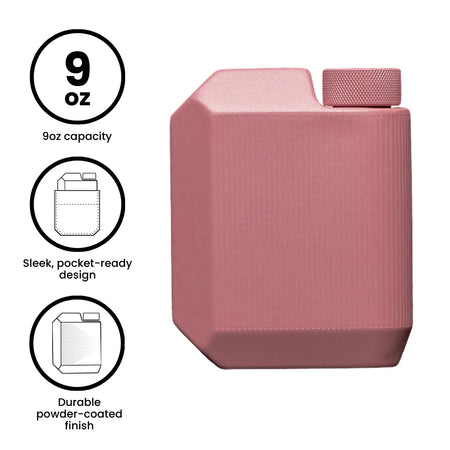 Corkcicle Cool Flask, 9oz, Desert Pink
