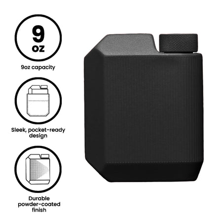 Corkcicle Cool Flask, 9oz, Matte Black