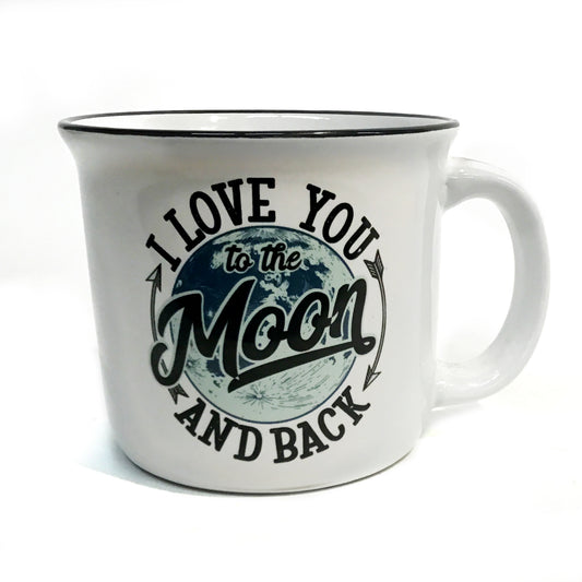 Camper Mug 14oz, Moon & Back