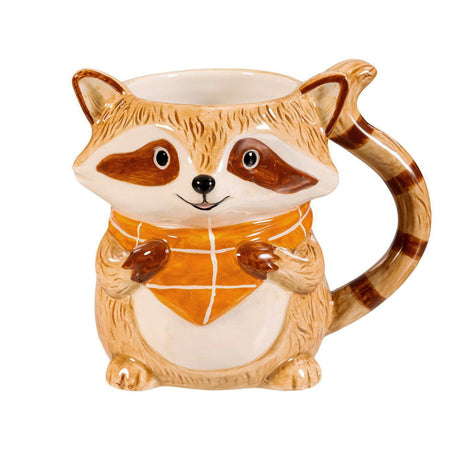 Ceramic Mug, Autumn Raccoon