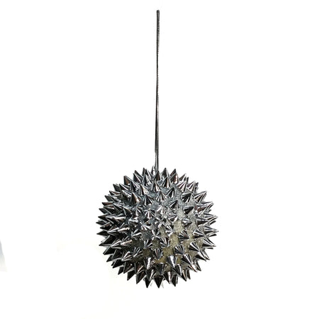 Ornament, Spiked Ball, Silver