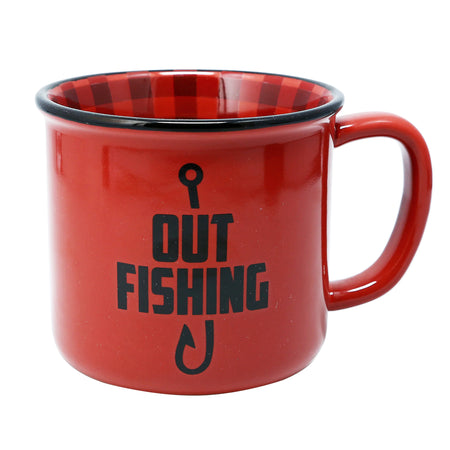 Mug, 18Oz, Out Fishing