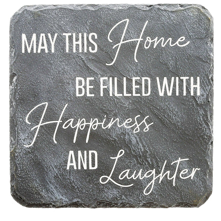 Garden Stone, 7.75In, Happiness