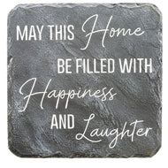 Garden Stone, 7.75In, Happiness