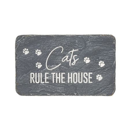 Garden Stone, 7In, Cats Rule