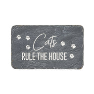 Garden Stone, 7In, Cats Rule