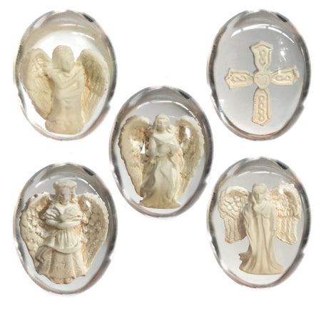 Mini Worry Stone Tokens, 5 Assorted
