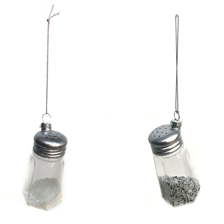 Ornament, Glass Salt & Pepper Shakers, 2 Assorted