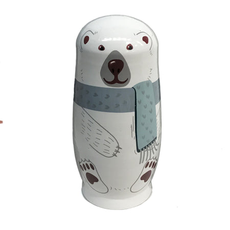 Decor, Wood North Animals Nesting Doll