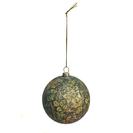 Ornament, Floral Pattern, Green/Gold