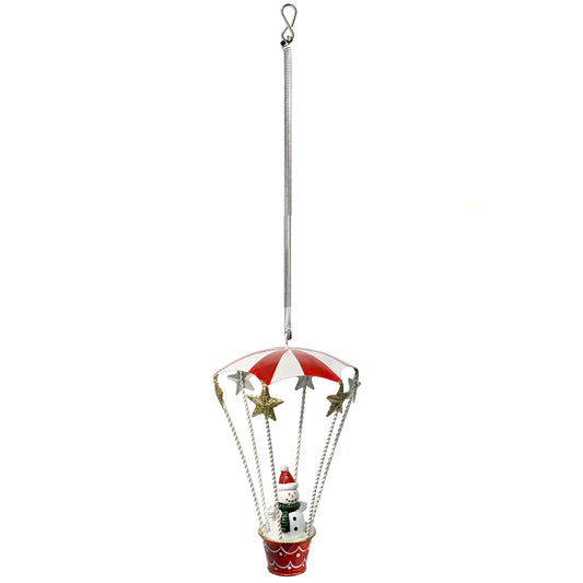 Ornament, Xmas Hot Air Balloon, 2 Assorted