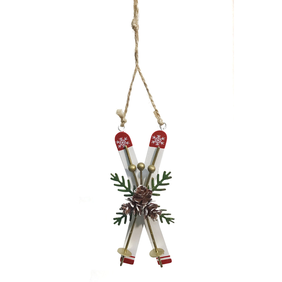 Ornament, Xmas Ski, 2 Assorted