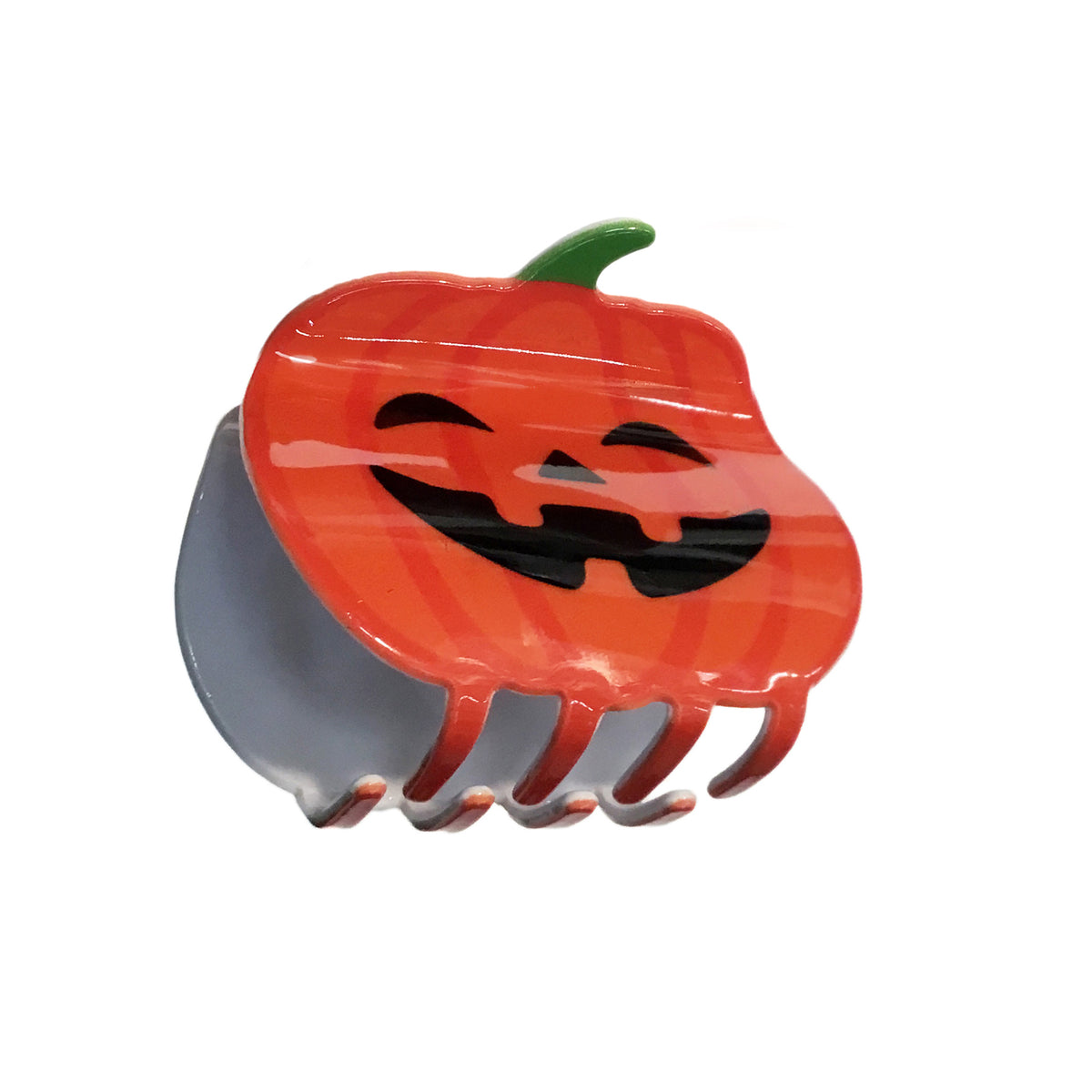 Hair Clip, Orange Pumpkin