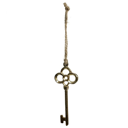 Ornament, Metal, Gold Key