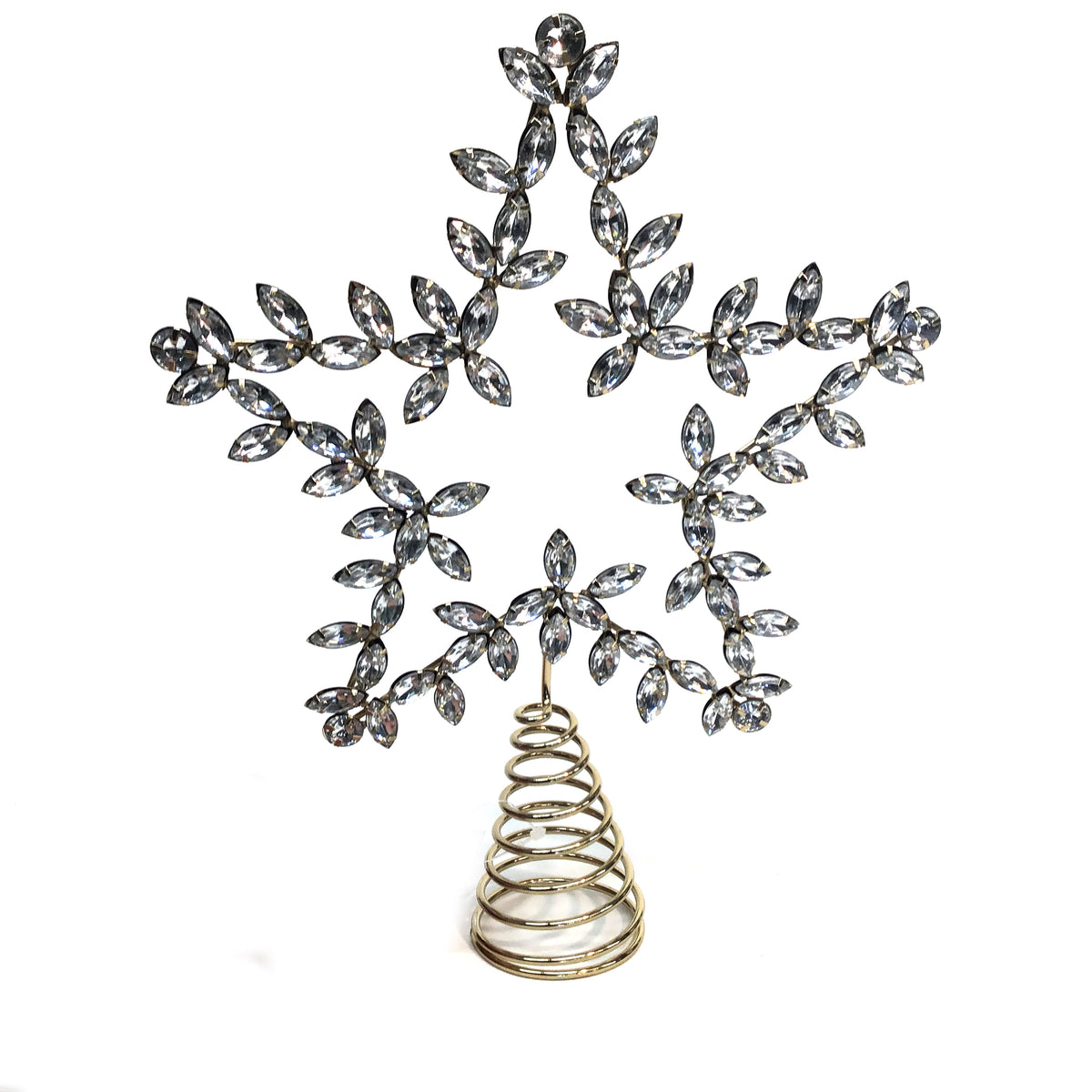Tree Topper, Gold Jewel Star, 11in