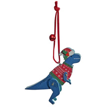 Load image into Gallery viewer, Ornament, Xmas T-Rex, ,2 Assorted
