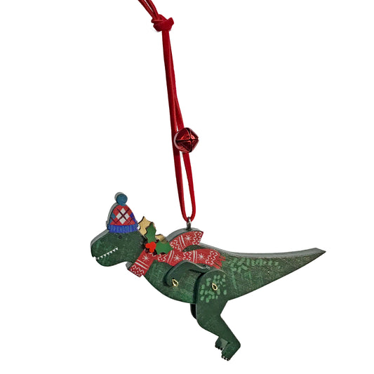 Ornament, Xmas T-Rex, ,2 Assorted