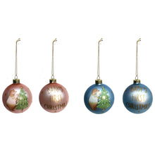 Load image into Gallery viewer, Ornament, Glass Ball, Babys First Bear, 2 Assorted
