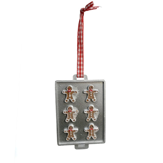 Ornament, White Try Gingerbread, 3 Assorted