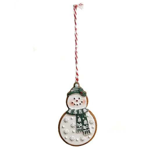 Ornament, Snowmen Gingerbread, 2 Assorted