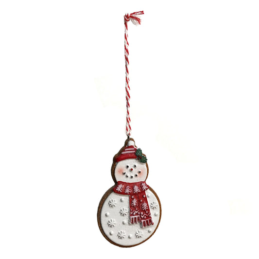 Ornament, Snowmen Gingerbread, 2 Assorted