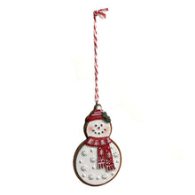 Load image into Gallery viewer, Ornament, Snowmen Gingerbread, 2 Assorted

