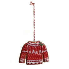 Load image into Gallery viewer, Ornament, Sweaters Gingerbread, 2 Assorted
