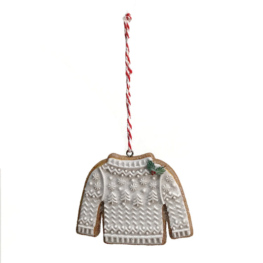 Ornament, Sweaters Gingerbread, 2 Assorted