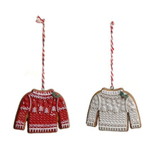 Load image into Gallery viewer, Ornament, Sweaters Gingerbread, 2 Assorted

