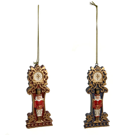 Ornament, Grandfather Clock, 2 Assorted