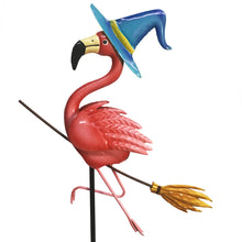 Load image into Gallery viewer, Decor Stake, Flamingo Witches, 3 Assorted
